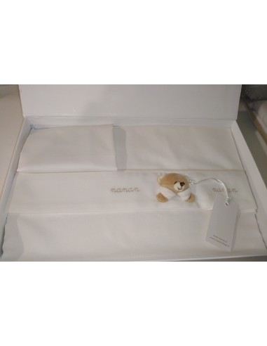 Nanan-Set lenzuola letto Tato bianco