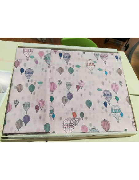 Blumarine-Set lenzuola Mongolfiera culla/carrozzina