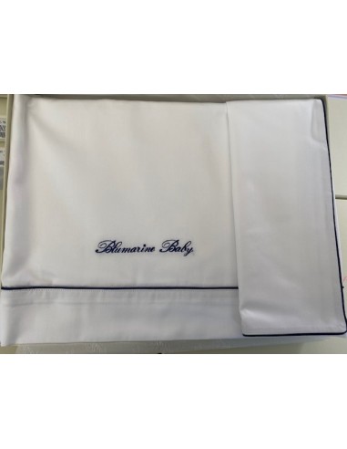Blumarine-Set lenzuola Baby Blu culla/carrozzina