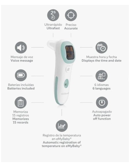 Miniland- Termometro infrarossi thermotalk plus