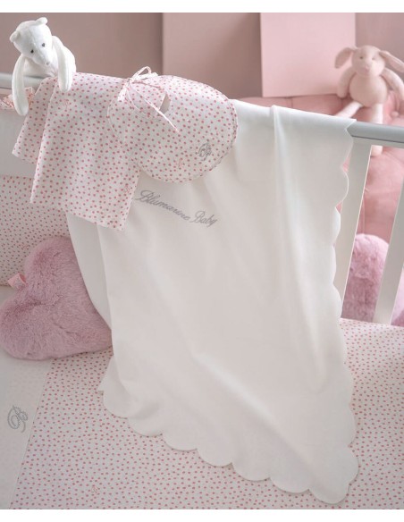 Blumarine-Coperta pile Archetto culla/carrozzina