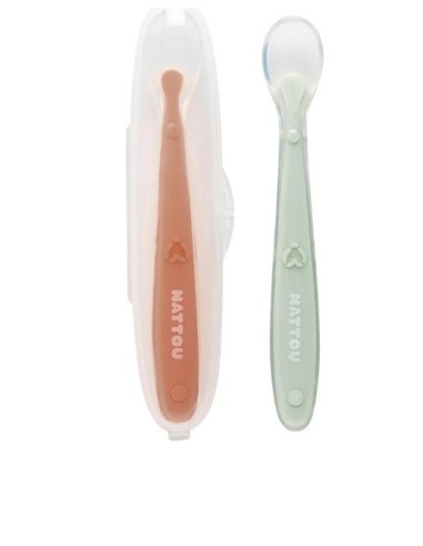 Nattou - Set 2 cucchiai + astuccio