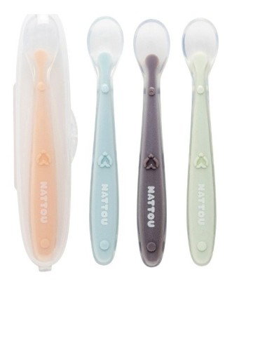 Nattou - Set 4 cucchiai + astuccio