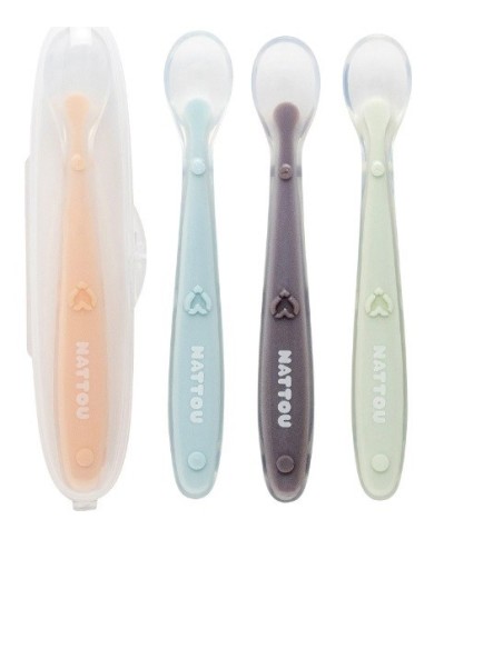 Nattou - Set 4 cucchiai + astuccio