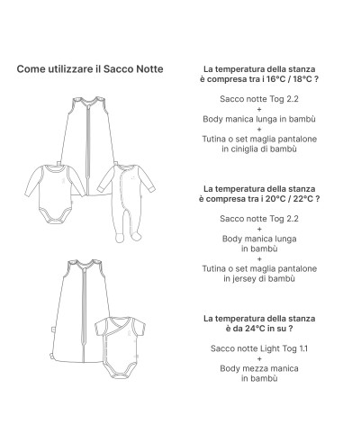 Picci - Sacco Nanna allungabile 0-24 mesi con maniche