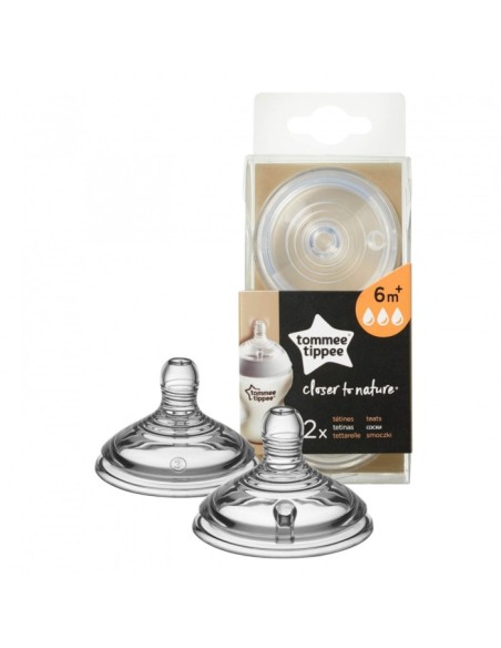 Tettarelle Tommee Tippee flusso veloce 6m+