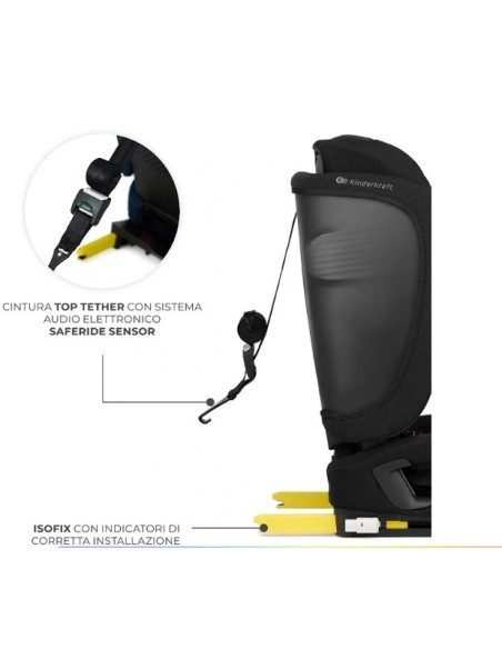 Kinderkraft- Seggiolino Fix2Go pieghevole