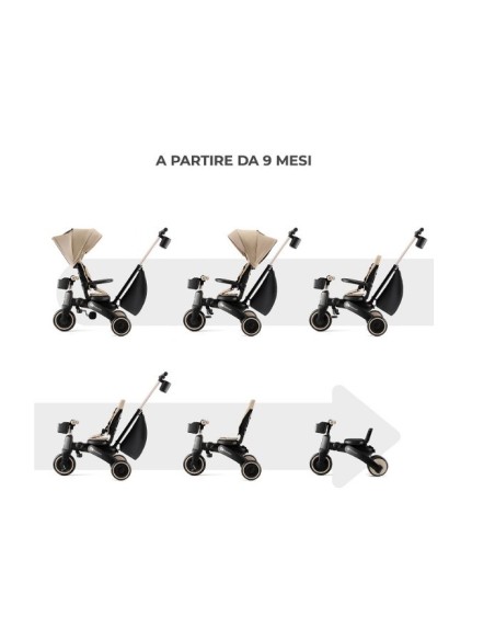 Kinderkraft- Triciclo Jazz 2 pieghevole