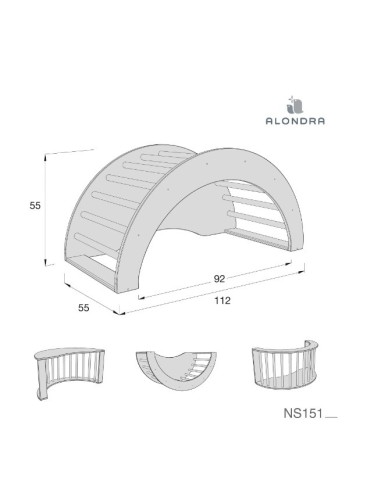 Alondra- Arco di arrampicata 4in1 evolutivo Arkoo