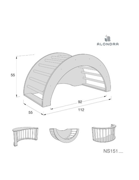 Alondra- Arco di arrampicata 4in1 evolutivo Arkoo