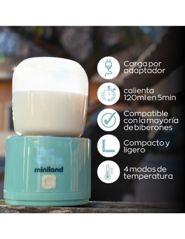 Miniland - Scaldabiberon Portatile USB Warmy on the go