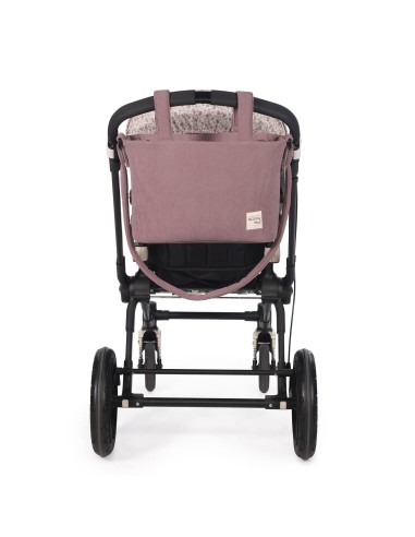 Walking Mum- Borsa velluto Gala Cerise