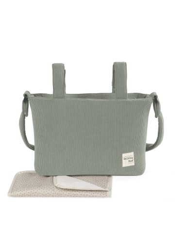 Walking Mum- Borsa velluto Gala Mint