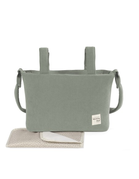 Walking Mum- Borsa velluto Gala Mint