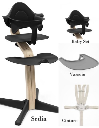 Stokke-Sedia Nomi Naturale + Baby Set
