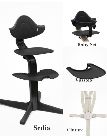 Stokke-Sedia Nomi Naturale + Baby Set