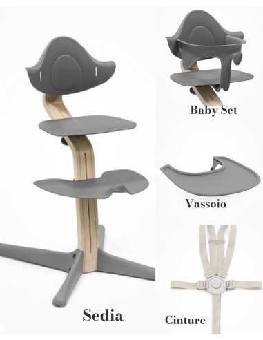 Stokke-Sedia Nomi Naturale + Baby Set