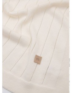 Bamboom- Coperta righe knitted estiva 2