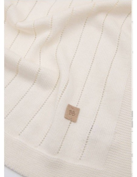 Bamboom- Coperta righe knitted estiva