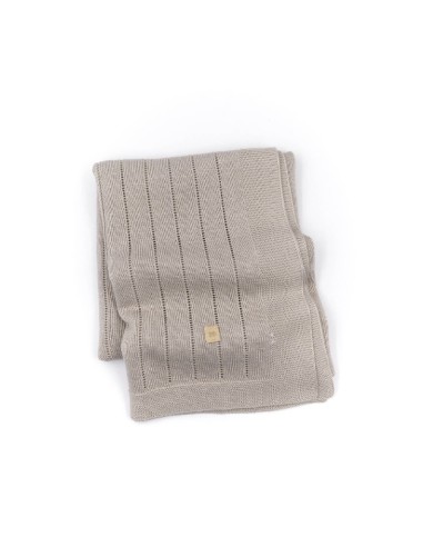 Bamboom- Coperta righe knitted estiva