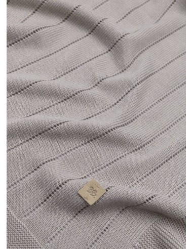 Bamboom- Coperta righe knitted estiva