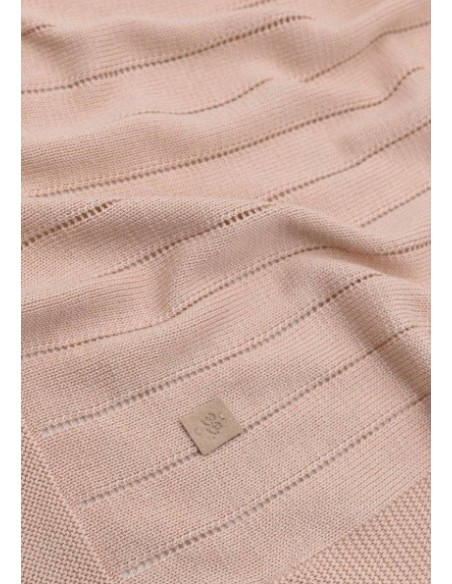 Bamboom- Coperta righe knitted estiva
