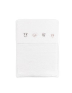 Bamboom- Lenzuolo culla+ federa Animal Friends