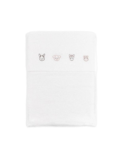 Bamboom- Lenzuolo culla+ federa Animal Friends