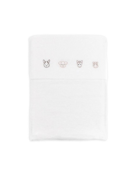 Bamboom- Lenzuolo culla+ federa Animal Friends