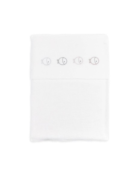 Bamboom- Lenzuola culla+ federa Fishes