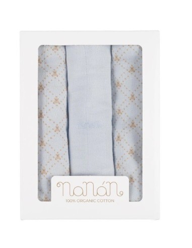 Nanan- Set Mussole Swaddle 80x80