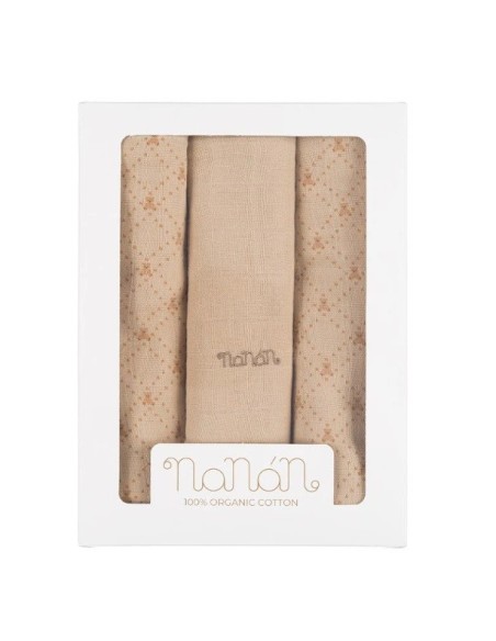 Nanan- Set Mussole Swaddle 80x80