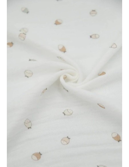 Bamboom- Mussole Swaddle 3pz Fish