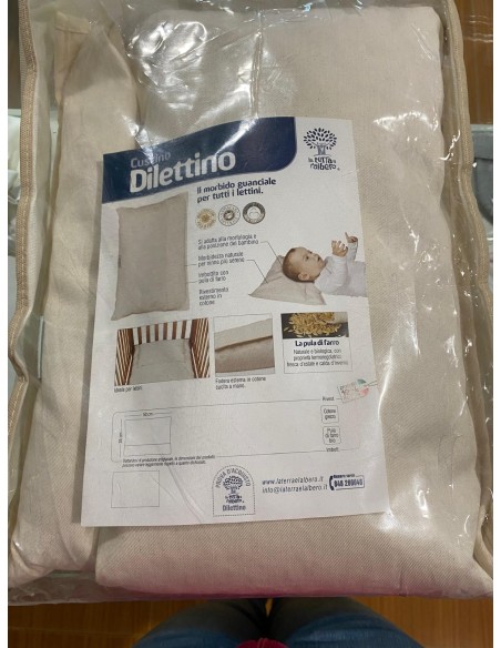 Cuscino letto in pula di farro