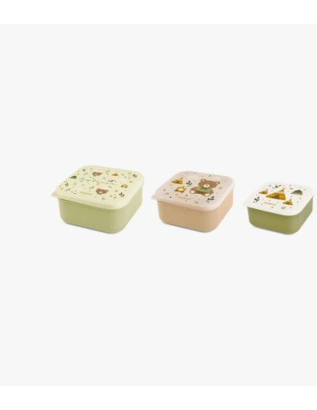Miniland - Set 3 contenitori porta snack