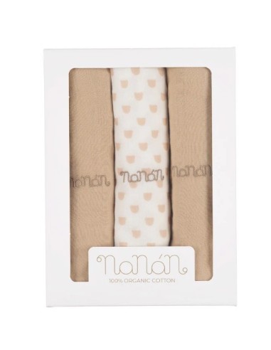 Nanan- Set Mussole Swaddle 80x80