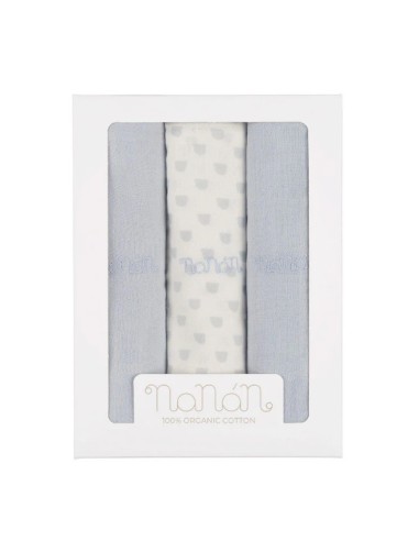 Nanan- Set Mussole Swaddle 80x80