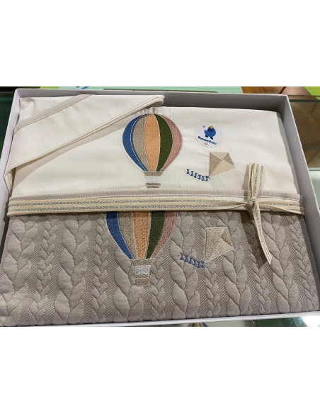 Roman Baby- Kit lenzuola e coperta carrozzina