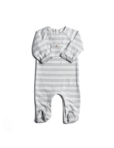 Bamboom- Tutina invernale felpata Stripe Acqua