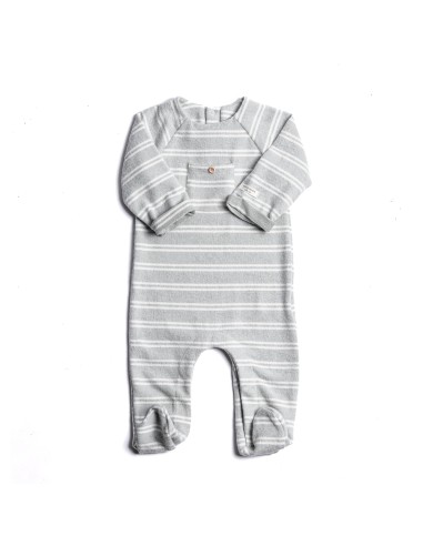 Bamboom- Tutina invernale felpata Stripe Acqua