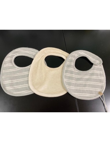 Bamboom- Set 3 bavaglini Stripe Acqua