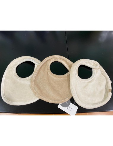 Bamboom- Set 3 bavaglini Warm white